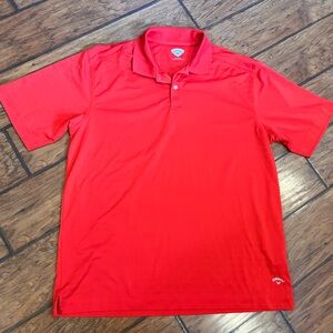 Callaway Red Polo Shirt Mens XL performance golf active comfort nice!